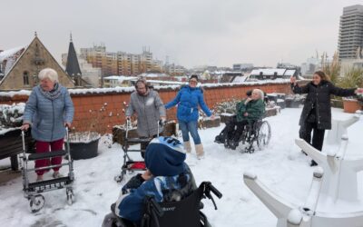 Winterlicher Moment auf der Dachterrasse