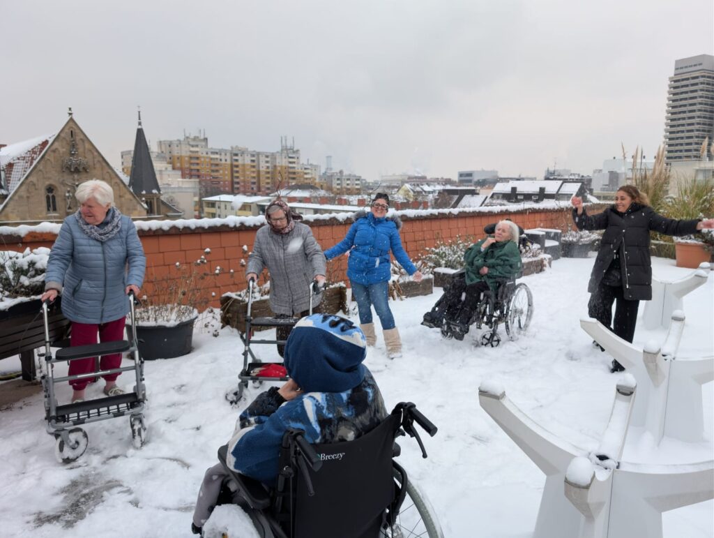 Winterlicher Moment auf der Dachterrasse | DSK Ludwigshafen